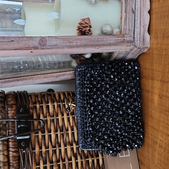 FANCY Vintage Beaded black clutch - Picture 1 of 6